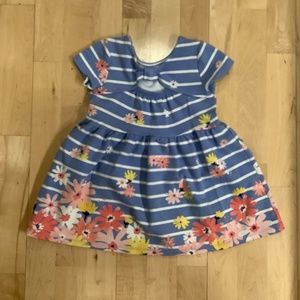 Girls Gymboree floral/stripes dress